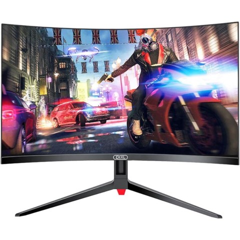piXL 24" 144Hz/ 165Hz Curved HDR G-Sync Compatible 5ms Frameless Gaming Monitor with FreeSync, DisplayPort & HDMI 